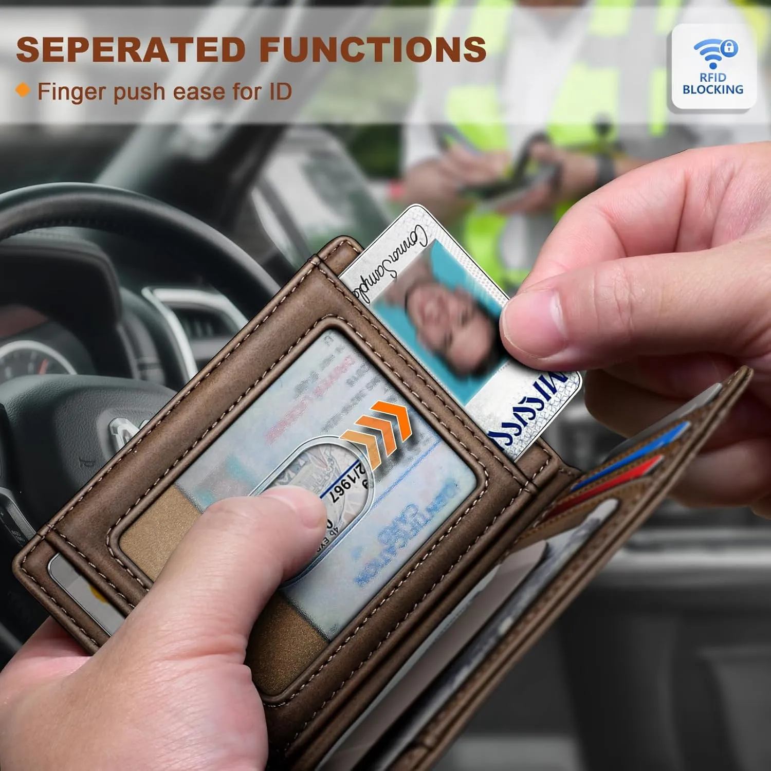 BULLIANT Men Airtag Wallet,Slim Wallet Money Clip Card Holder Magnetic Closure 12 Cards in Front Pocket RFID Blocking