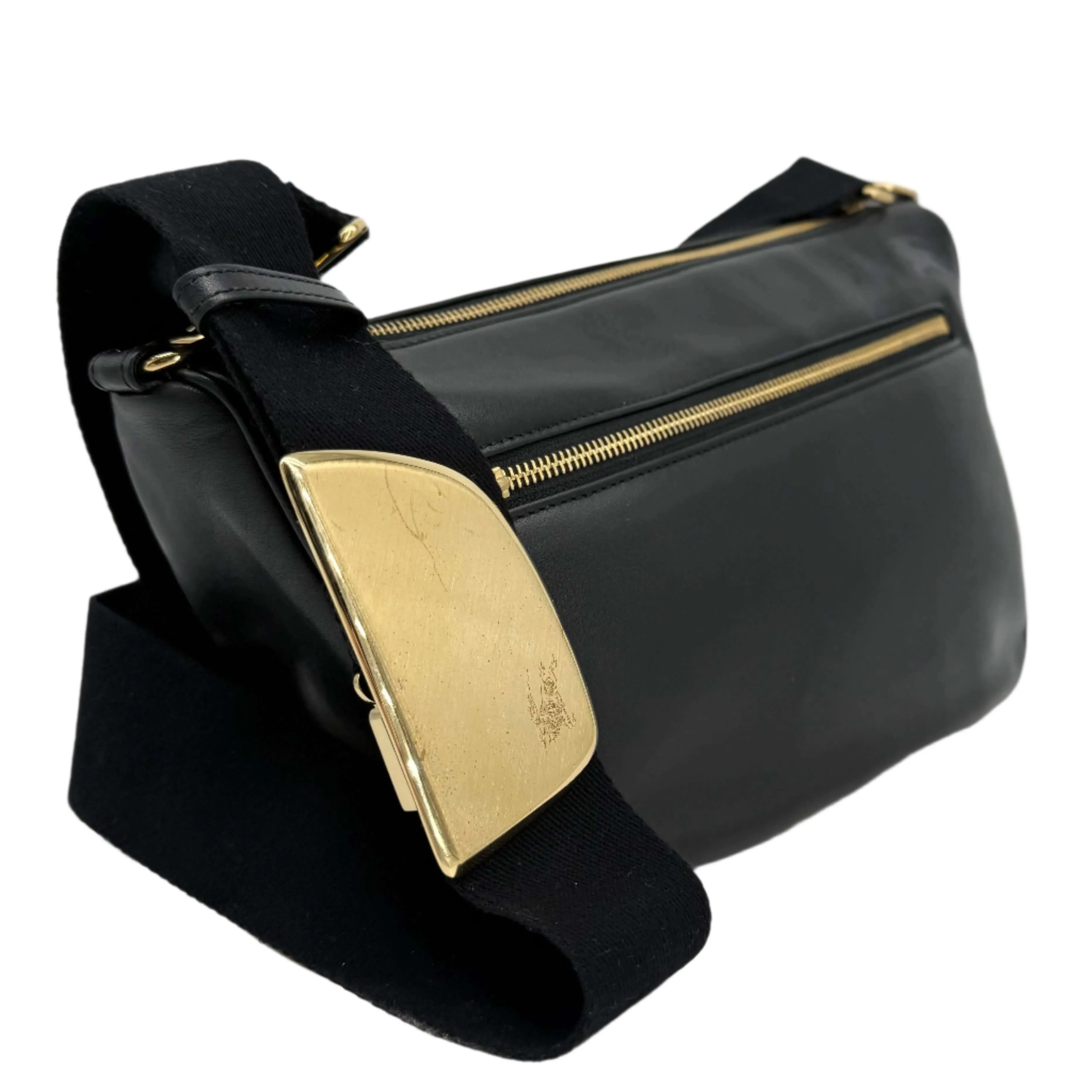 Burberry Medium Shield Messenger Bag in Black – Authentic Pre-Owned