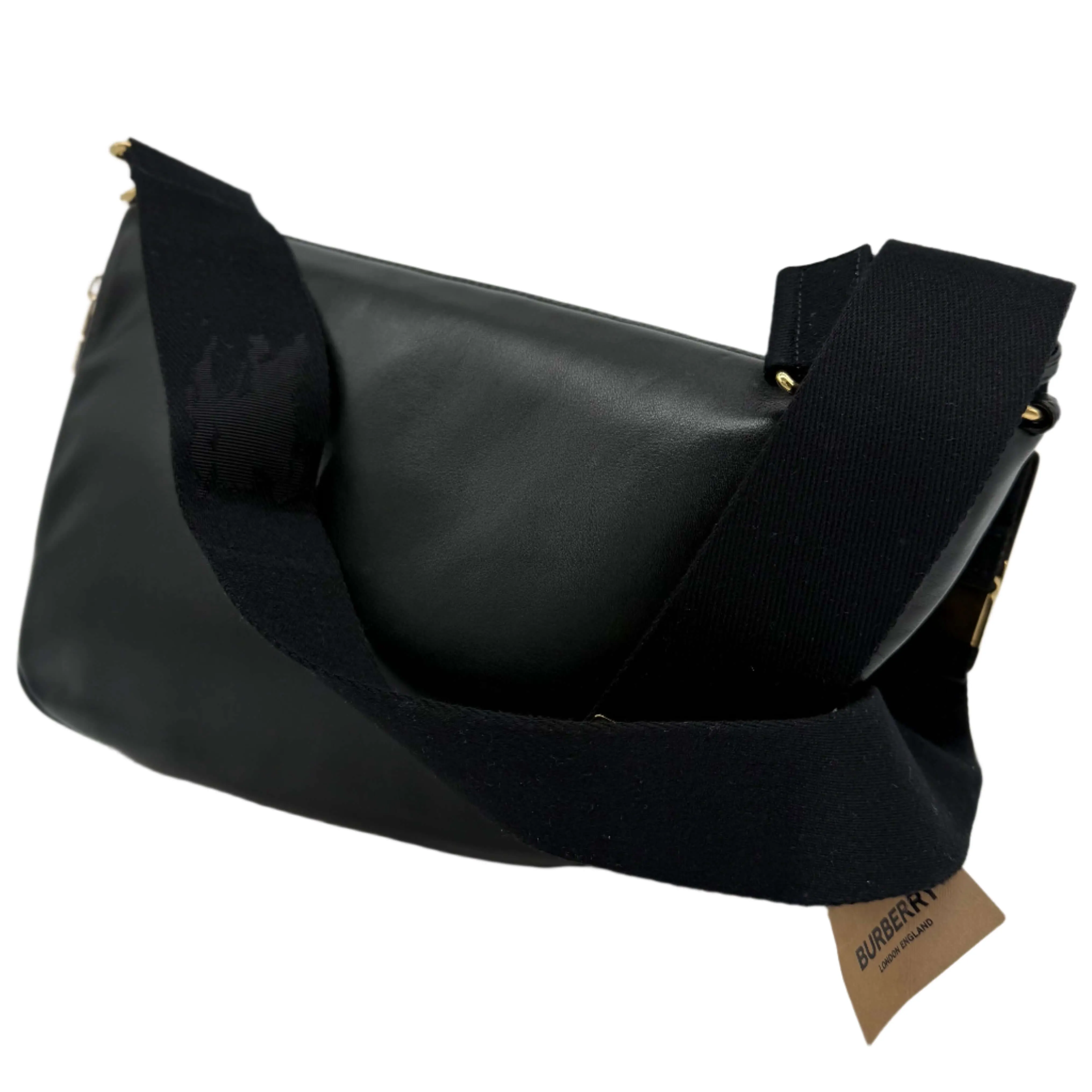 Burberry Medium Shield Messenger Bag in Black – Authentic Pre-Owned