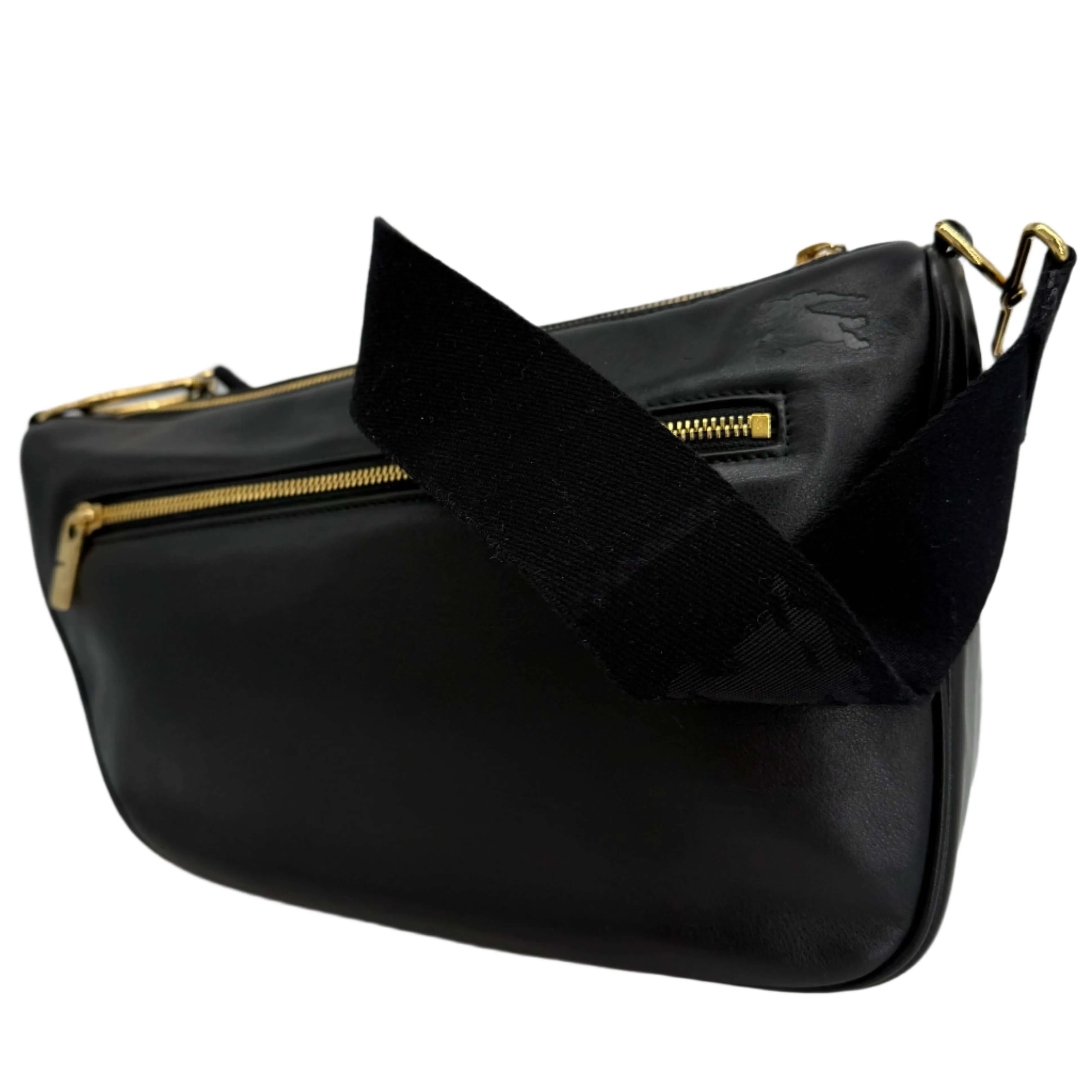 Burberry Medium Shield Messenger Bag in Black –  Pre-Owned