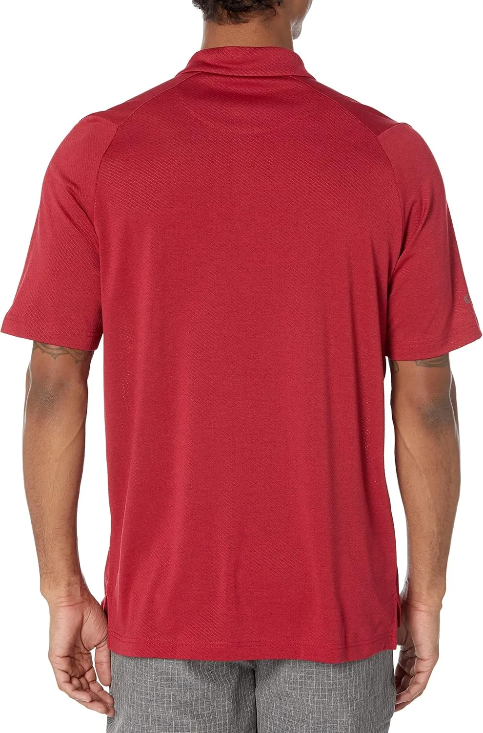 Callaway Men's Swing Tech Ventilated Heather Jacquard Short Sleeve Golf Polo Shirt