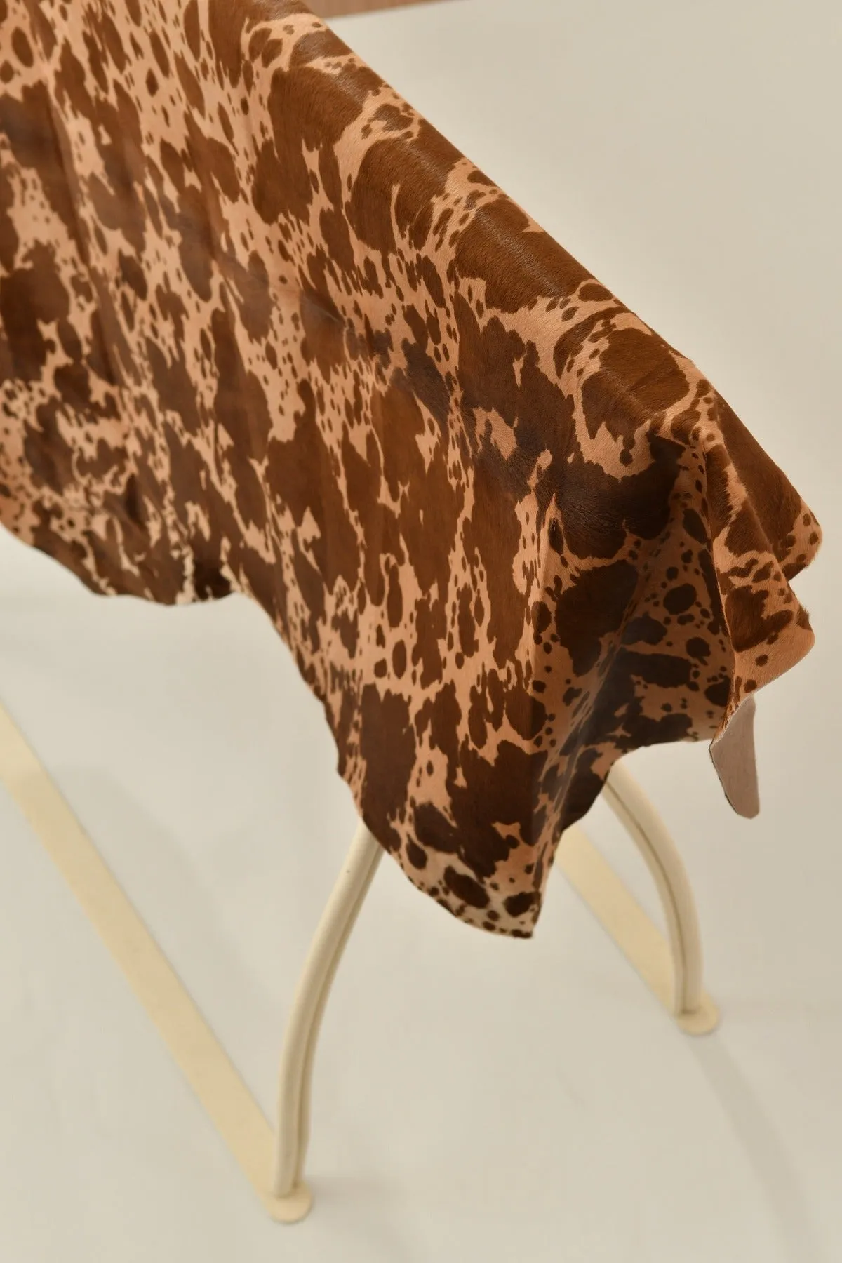 Camel Cow Patterned Ponyskin