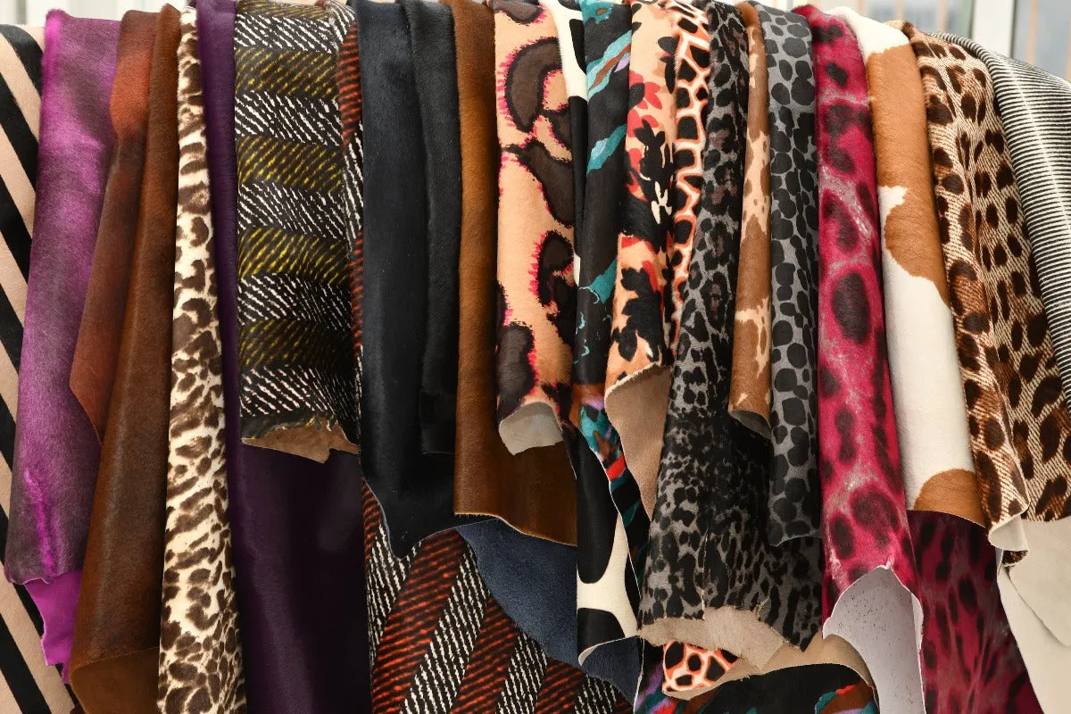 Camel Cow Patterned Ponyskin