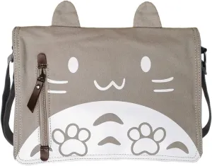 Canvas Cute Cat Kitty Messenger Bag Girls Crossbody Bag Shoulder Bag Cute Satchel School Bag