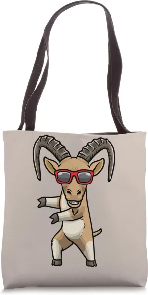 Capra Walie Dancing Walia Ibex Lovers Funny Design Tote Bag