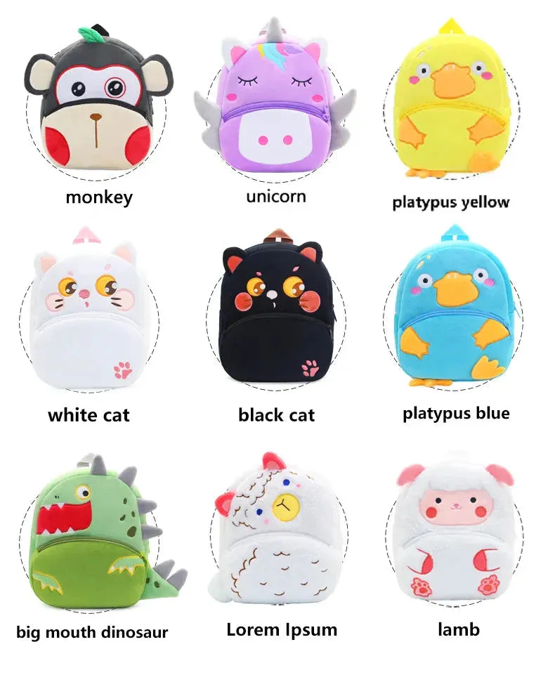 Cartoon Animal Children's BackPack Collection
