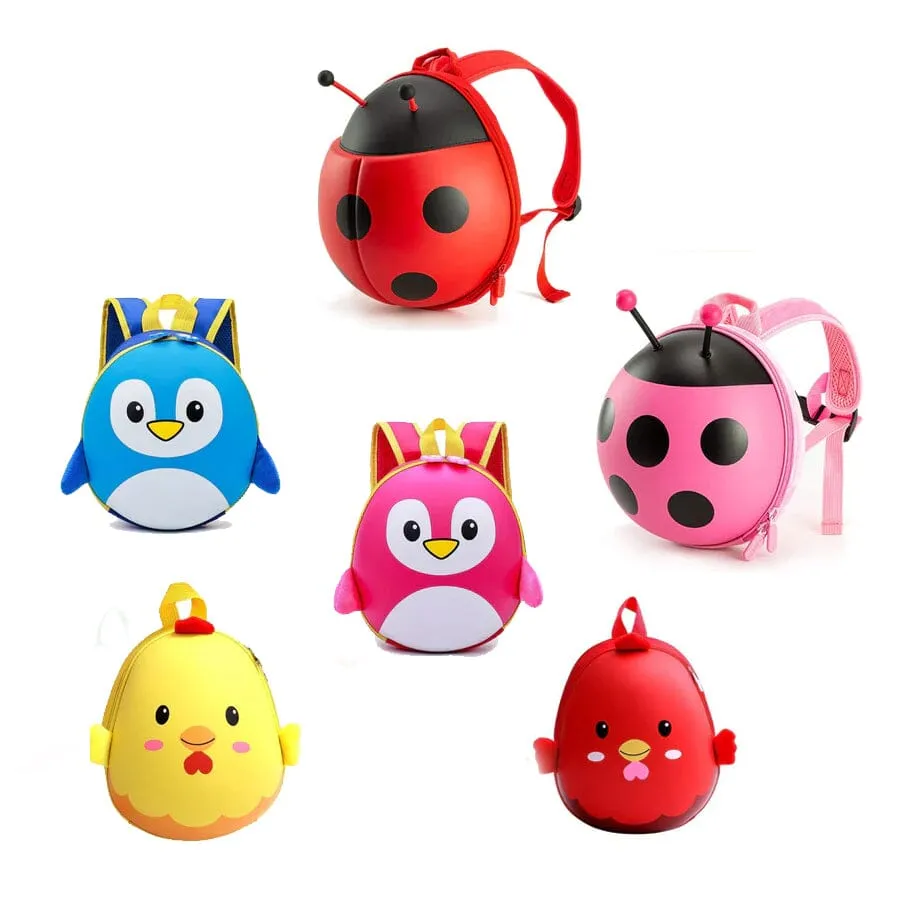 Cartoon Egg Shaped Kids Knapsacks
