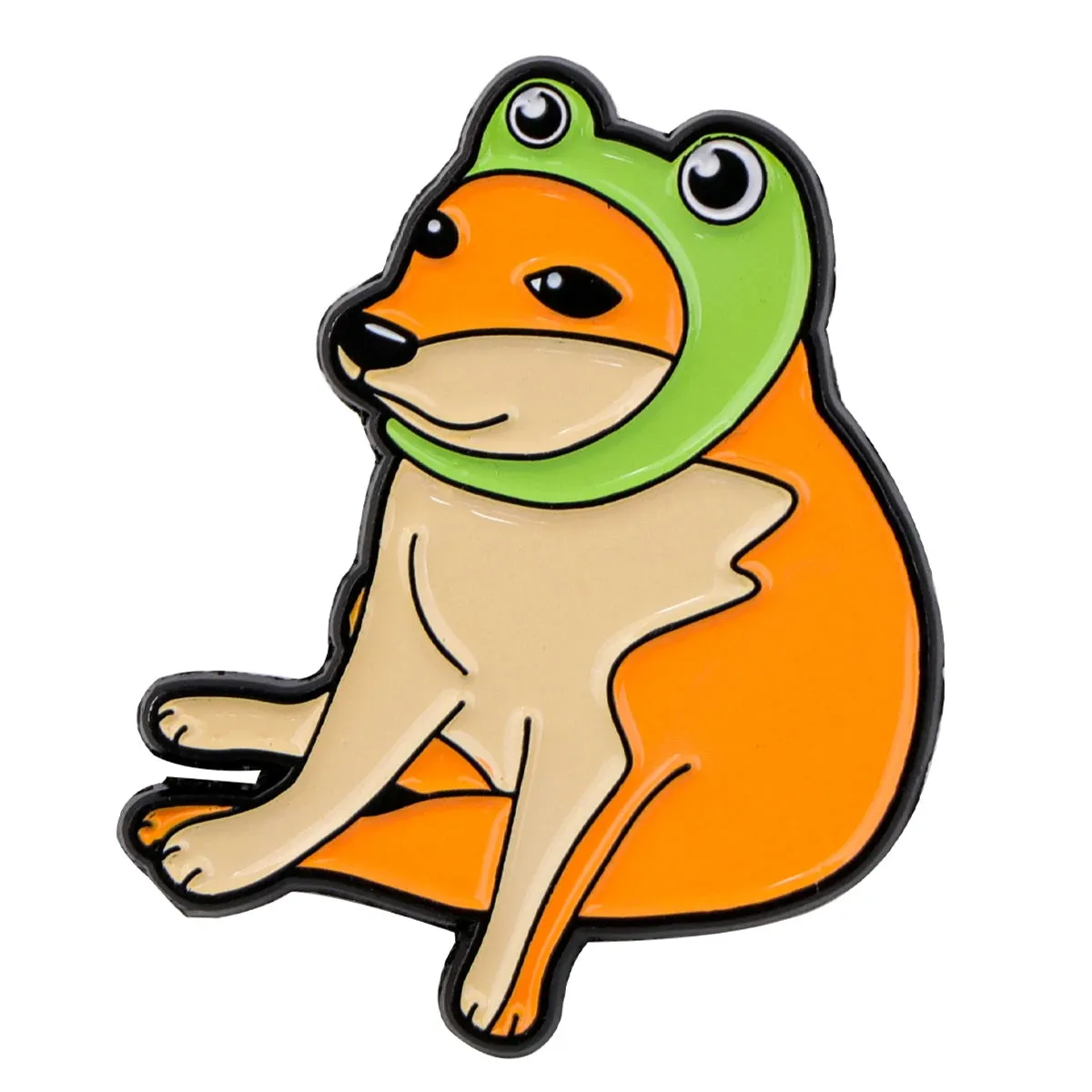 Cat & Funny Dog Enamel Pin