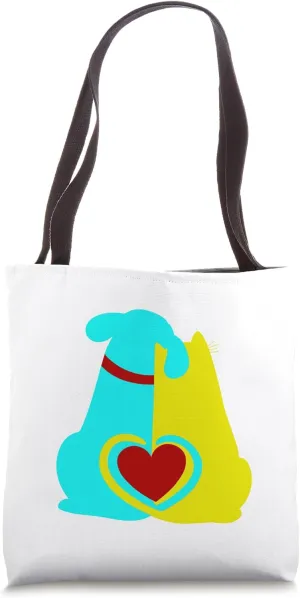 Cat kids Pets child Friends Children cohesion Dog emotion Tote Bag