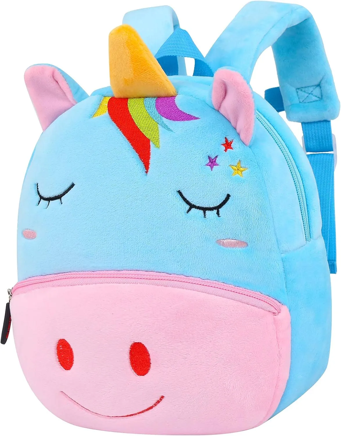 CBOALOGR Cute Plush Unicorn Toddler Small Backpack Little Plush Bookbag for Girls 3 to 6 years old