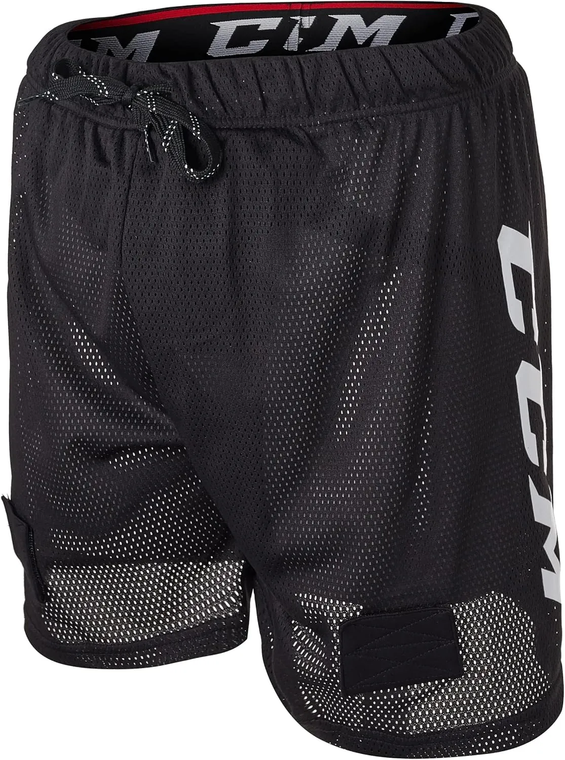 CCM Men's Loose Fit Hockey Mesh Jock Shorts with Sock Tabs Size Senior