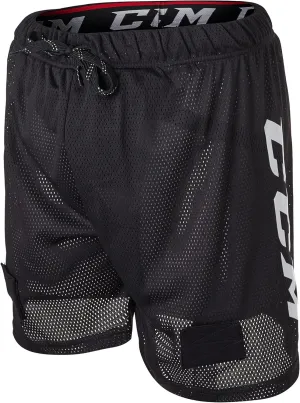 CCM Men's Loose Fit Hockey Mesh Jock Shorts with Sock Tabs Size Senior