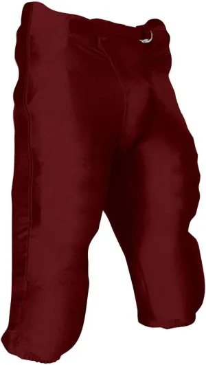 CHAMPRO Youth Integrated Football Game Pant Maroon XS