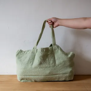 Charvet Éditions  French Linen Bag Doudou Pistache