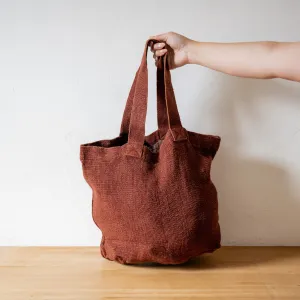 Charvet Éditions French Linen Bag Nomade Café
