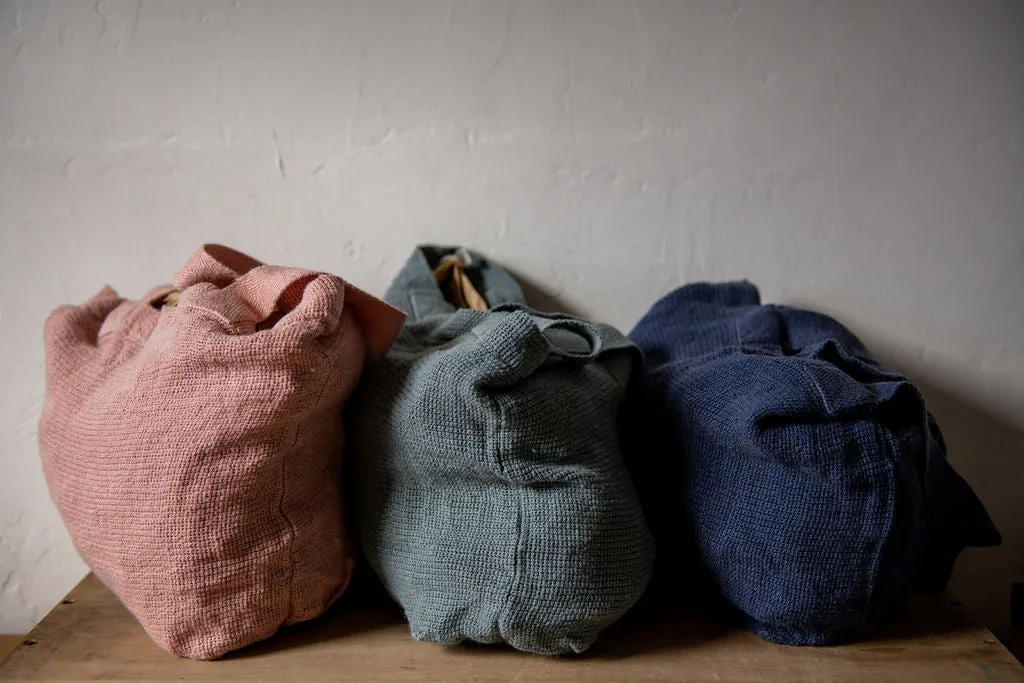 Charvet Éditions French Linen Bag Nomade Petale