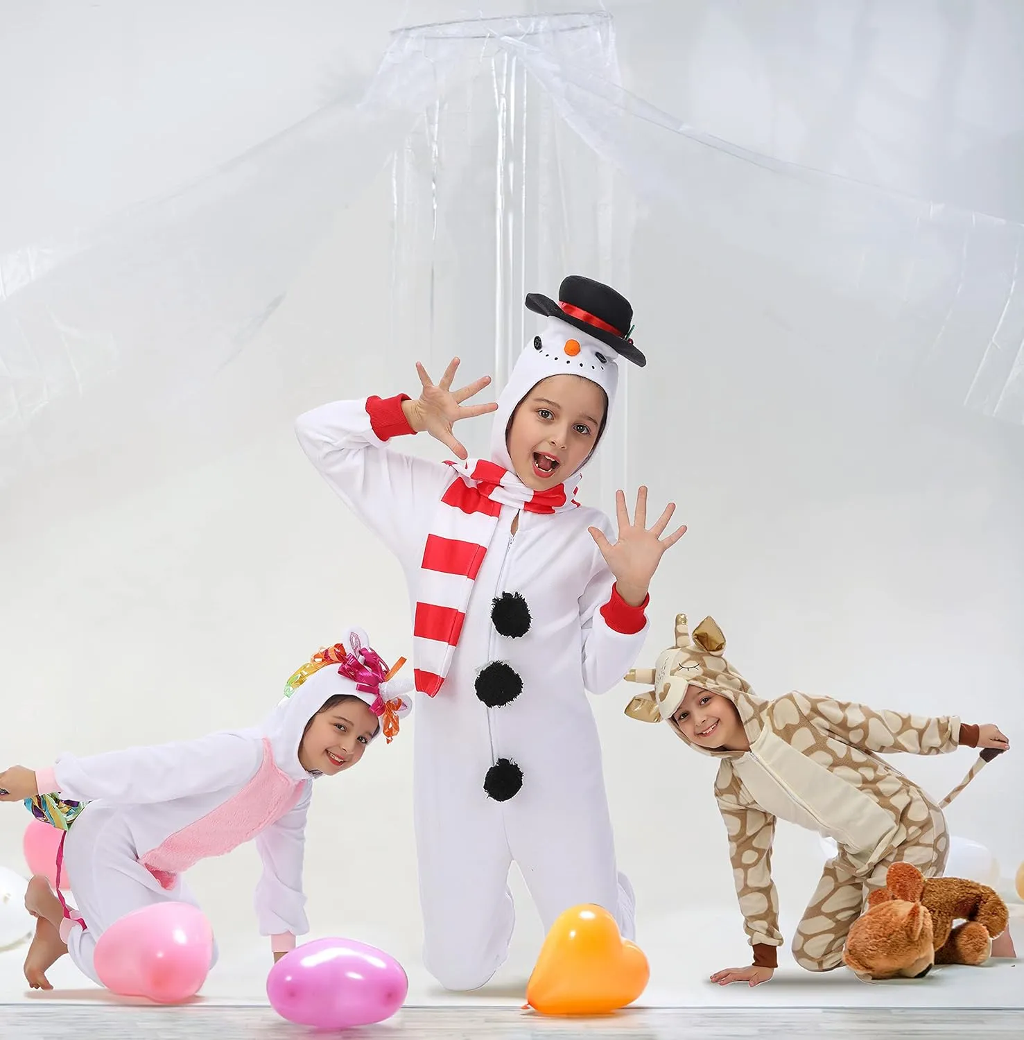 Children Animal Onesie Costume, Unisex Giraffe Costume, Giraffe Onesie, Kids Halloween/Christmas/Carnival Festival Costume for Kids 4-6