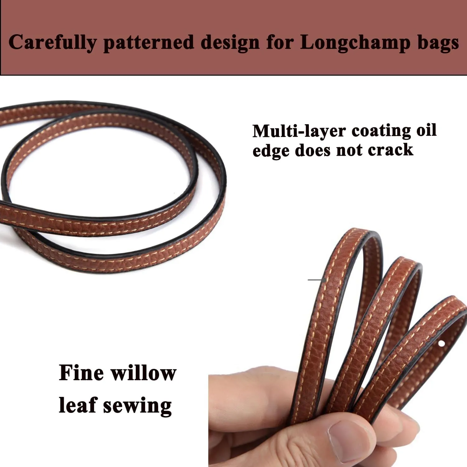 Chispee Bag Strap Set Bag Multicolor Free Punching Modification Bag Belt Accessories Shoulder Strap Bag Transformation Accessories(Strap Set Black)