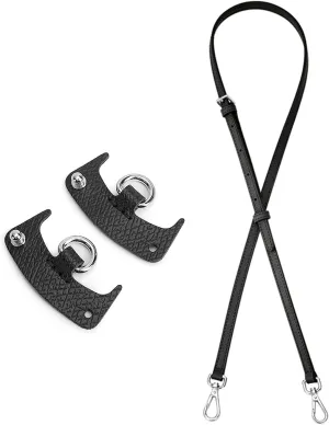 Chispee Bag Strap Set Bag Multicolor Free Punching Modification Bag Belt Accessories Shoulder Strap Bag Transformation Accessories(Strap Set Black)