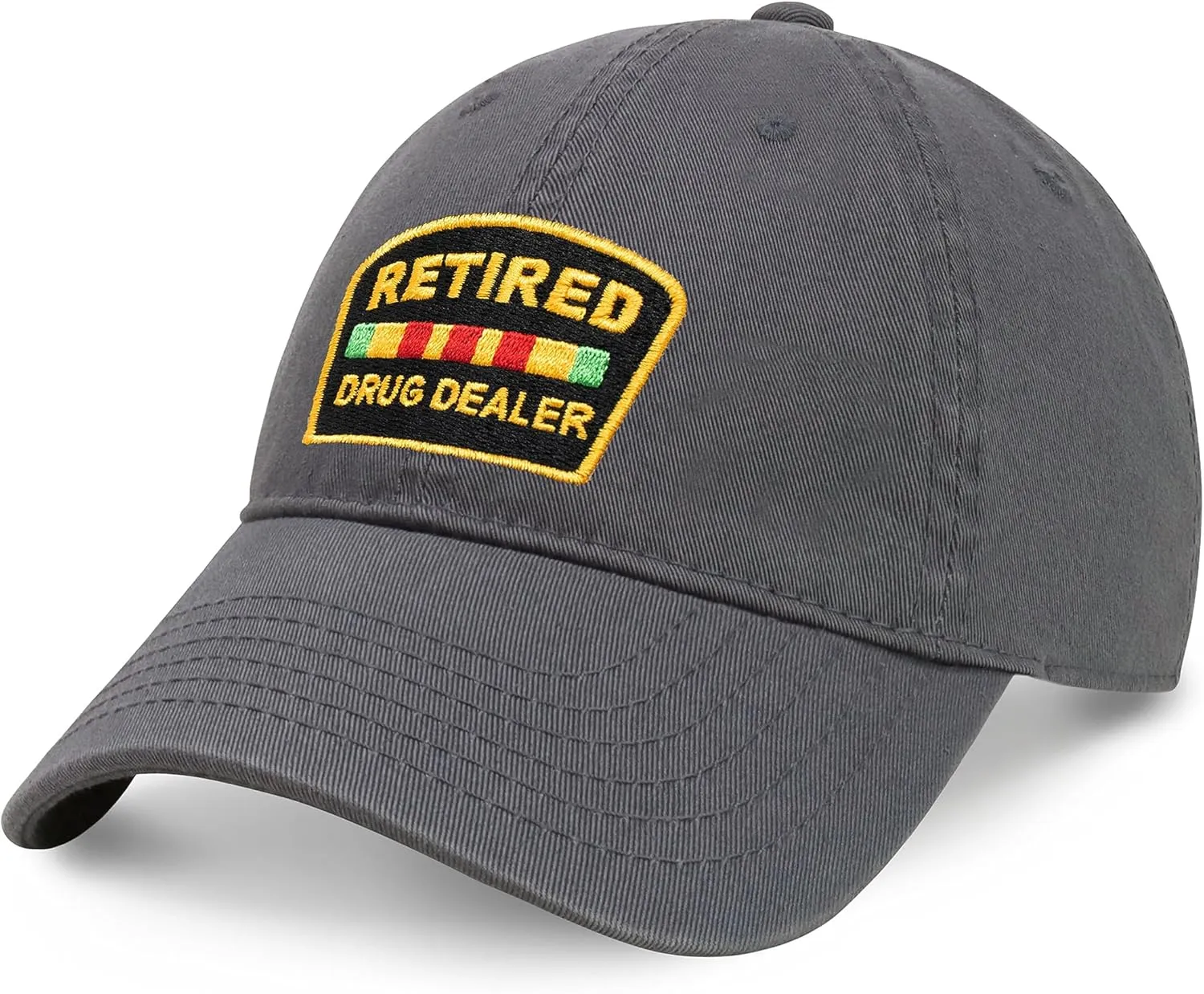 CHOK.LIDS Retired Drug Dealer Hat Dad Hat Cotton Baseball Cap Polo Style Low Profile PC101