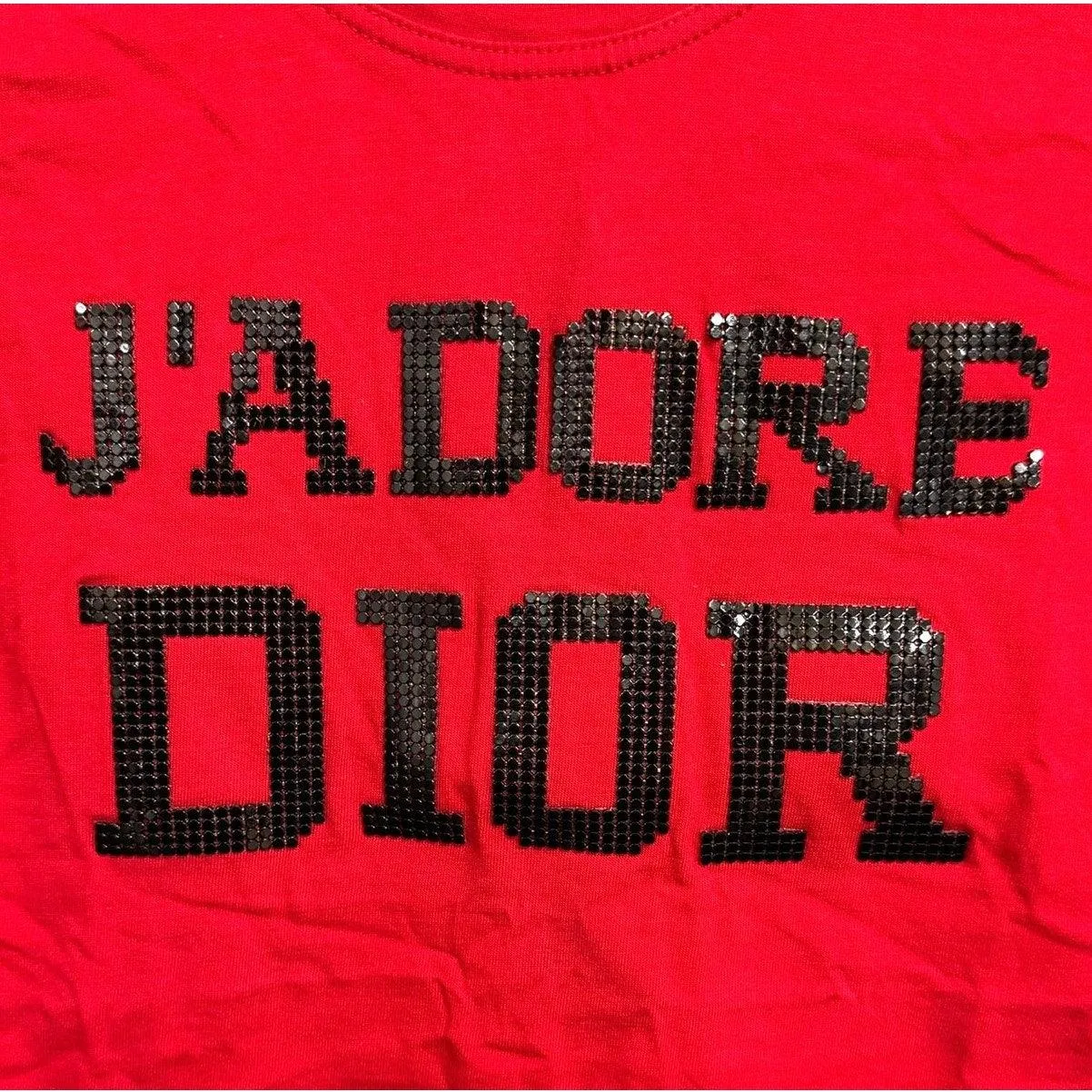 Christian Dior J'Adore Dior 1947 Studs Galliano Tank Top Shirt Red