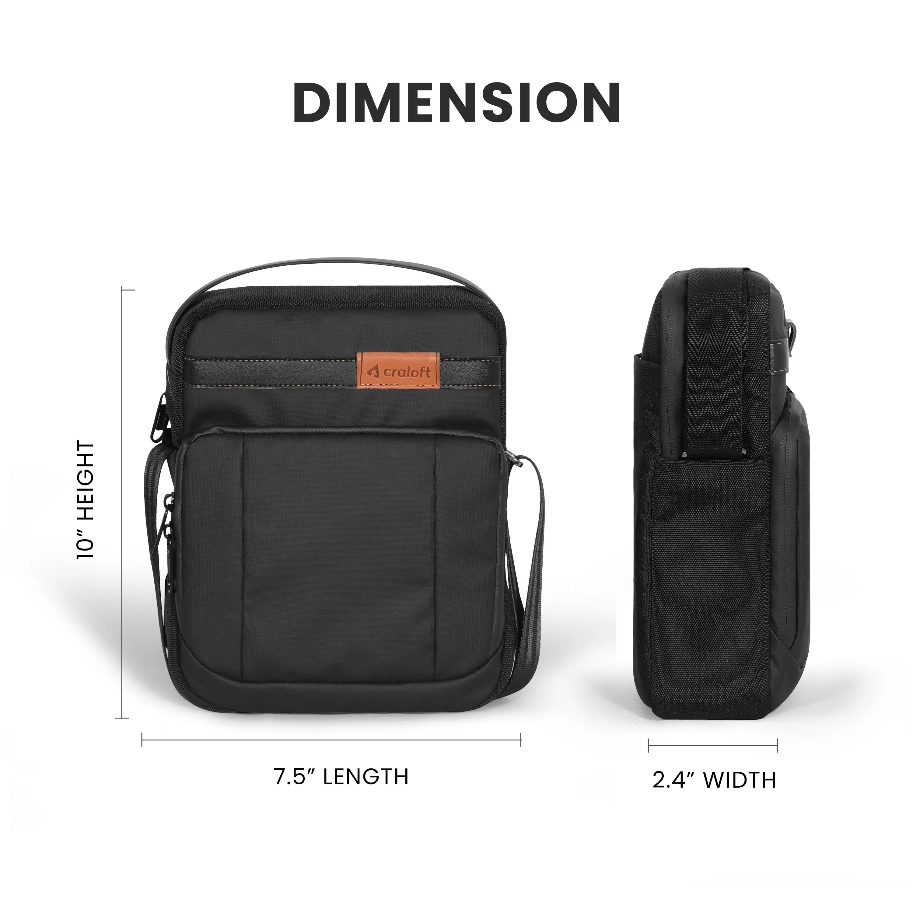CityExplorer Crossbody Sling Bag with a USB Port