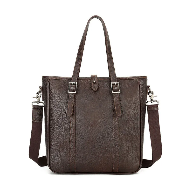 Classic Leather Tote Bag for Men