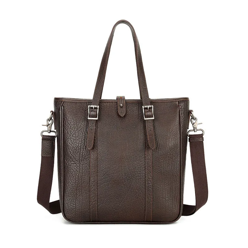 Classic Leather Tote Bag for Men