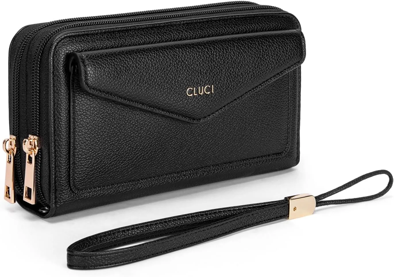 CLUCI Wallet Women Large Capacity Wristlet Purse for Women Long Ladies Wallet RFID Blocking Multi Credit Card Holder