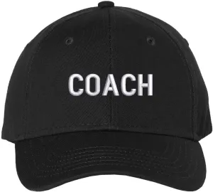 Coach Baseball Hat | Embroidered Coaches Uniform Head or Assistant Coach Sports Team Cap for Men & Women