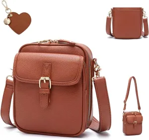 Collaborate Crossbody Leather Bag, Urvashi Crossbody Leather Bag Shoulder Bag, Adjustable Shoulder Strap