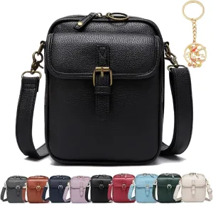 Collaboraten1 Crossbody Leather Bag Collaborate Urvashi Vintage Messenger Bag Mini Cross Body Shoulder Purse for Women