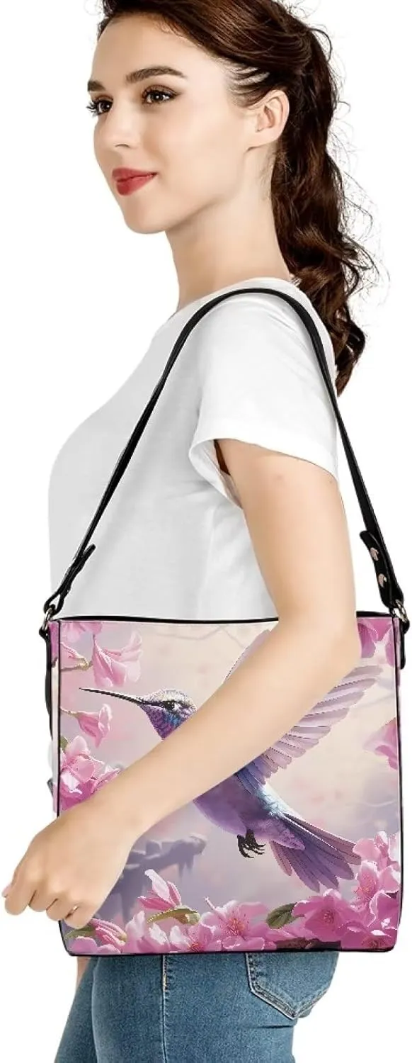 Coloranimal Women Cuties French Bulldog Leather Handbag Reusable Tote Bag