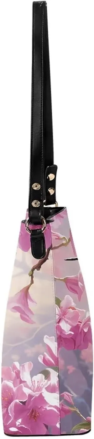 Coloranimal Women Cuties French Bulldog Leather Handbag Reusable Tote Bag