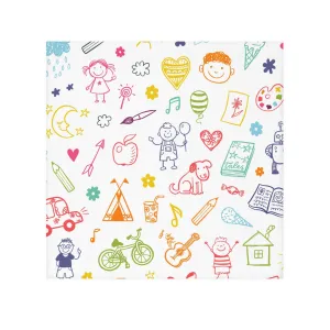 Colorful Kids Face Towel, Fun Bath Towel for Children, Toddler Washcloth,