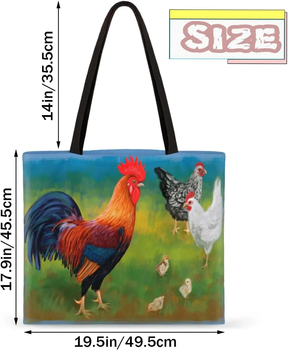 Colorful Mountains Canvas Tote Bag for Women Men Stylish Tote Handbag Shoulder Bag Reusable Grocery Bag