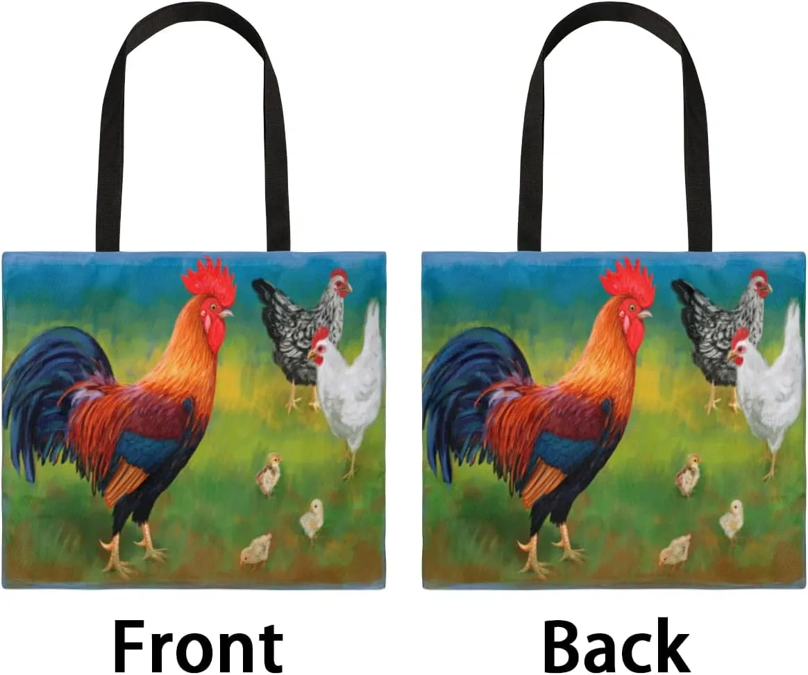 Colorful Mountains Canvas Tote Bag for Women Men Stylish Tote Handbag Shoulder Bag Reusable Grocery Bag
