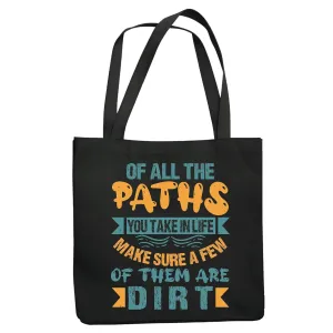 Colorful Yet Meaningful Gifts for Nature Lovers Insightful Quotes About Life Navy Black Multicolor Canvas Tote Bag