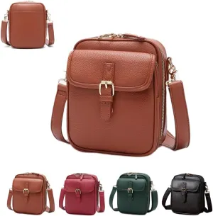 Comebybuy Purse Vintage Mini Messenger Bag, Comebybuy Crossbody Bag, Vintage Double Layer Large Capacity Messenger Bag