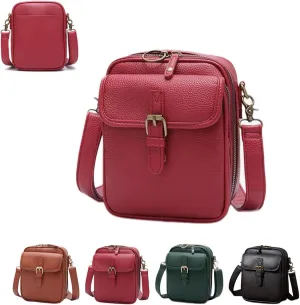 Comebybuy Purse Vintage Mini Messenger Bag, Comebybuy Crossbody Bag, Vintage Double Layer Large Capacity Messenger Bag