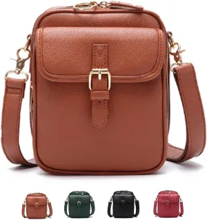 Comebybuy Purse Vintage Mini Messenger Bag, Vintage Large Capacity Messenger Bag, with 10 Card Slots