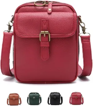 Comebybuy Purse Vintage Mini Messenger Bag, Vintage Large Capacity Messenger Bag, with 10 Card Slots