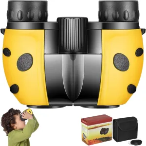 Compact Mini Binoculars for Kids – 8x21 Zoom Kids Binoculars Toy Gift Shock Proof for 3 4 5 6 7 8 9 10 11 12 13 Years Old Boys Girls Bird Watching Sporting Events Children Best Present