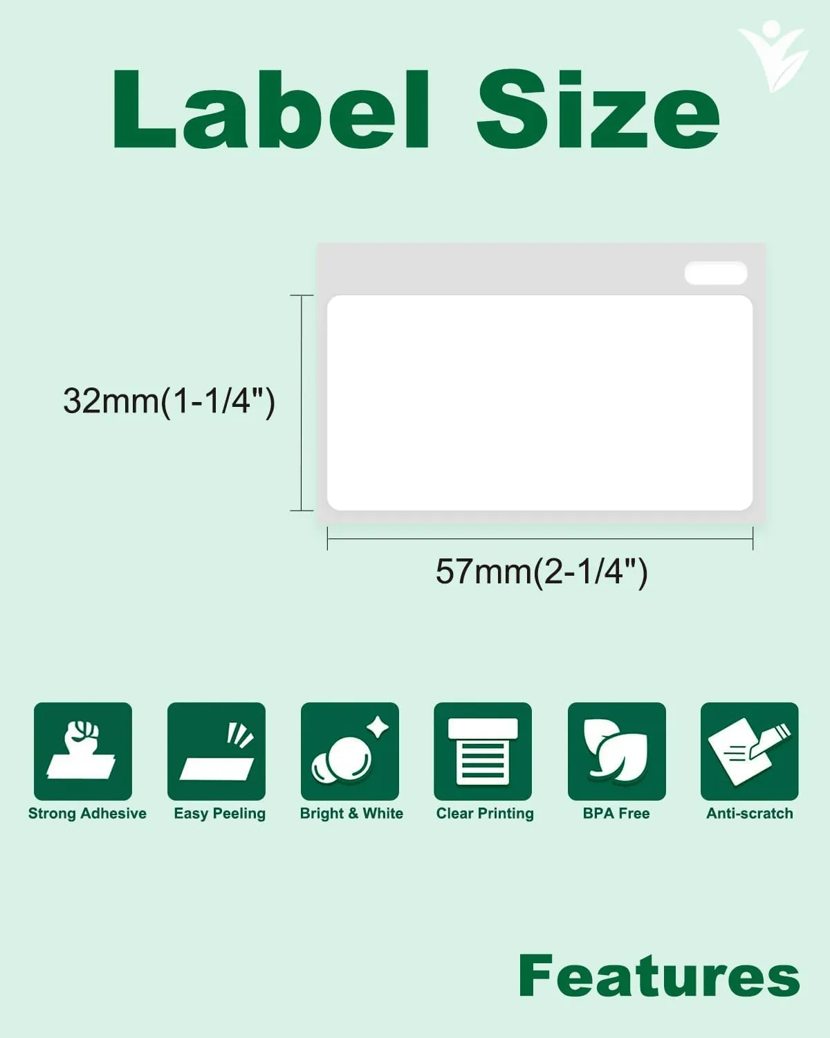 Compatible for DYMO LabelWriter Printers 5XL, 550, 550 Turbo, 450 Duo, 450 Twin Turbo, 4XL, 450, Wireless, 2-1/4" x 1-1/4", 30334 Multi-Purpose Labels with Chip, 2 Rolls, Total 2000 Labels