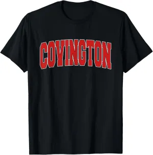 COVINGTON GA GEORGIA Varsity Style USA Vintage Sports T-Shirt
