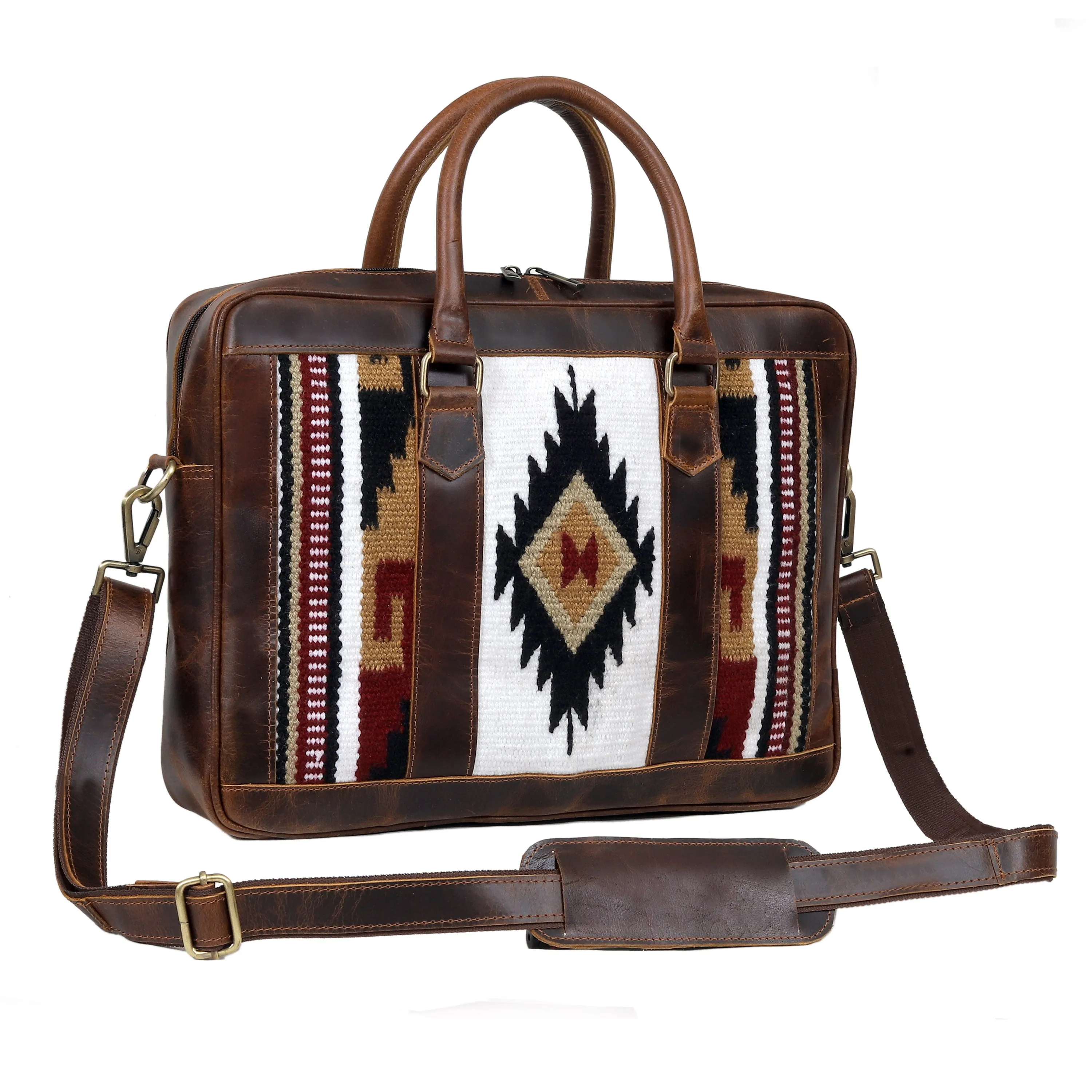 Cowhide Leather Messenger Bag