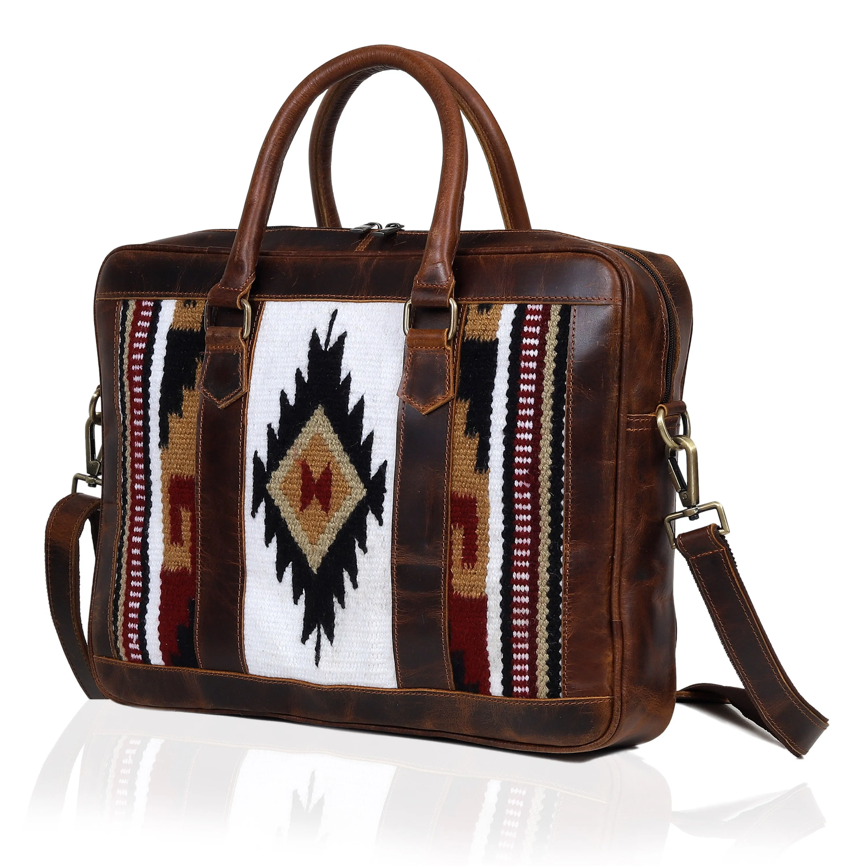 Cowhide Leather Messenger Bag