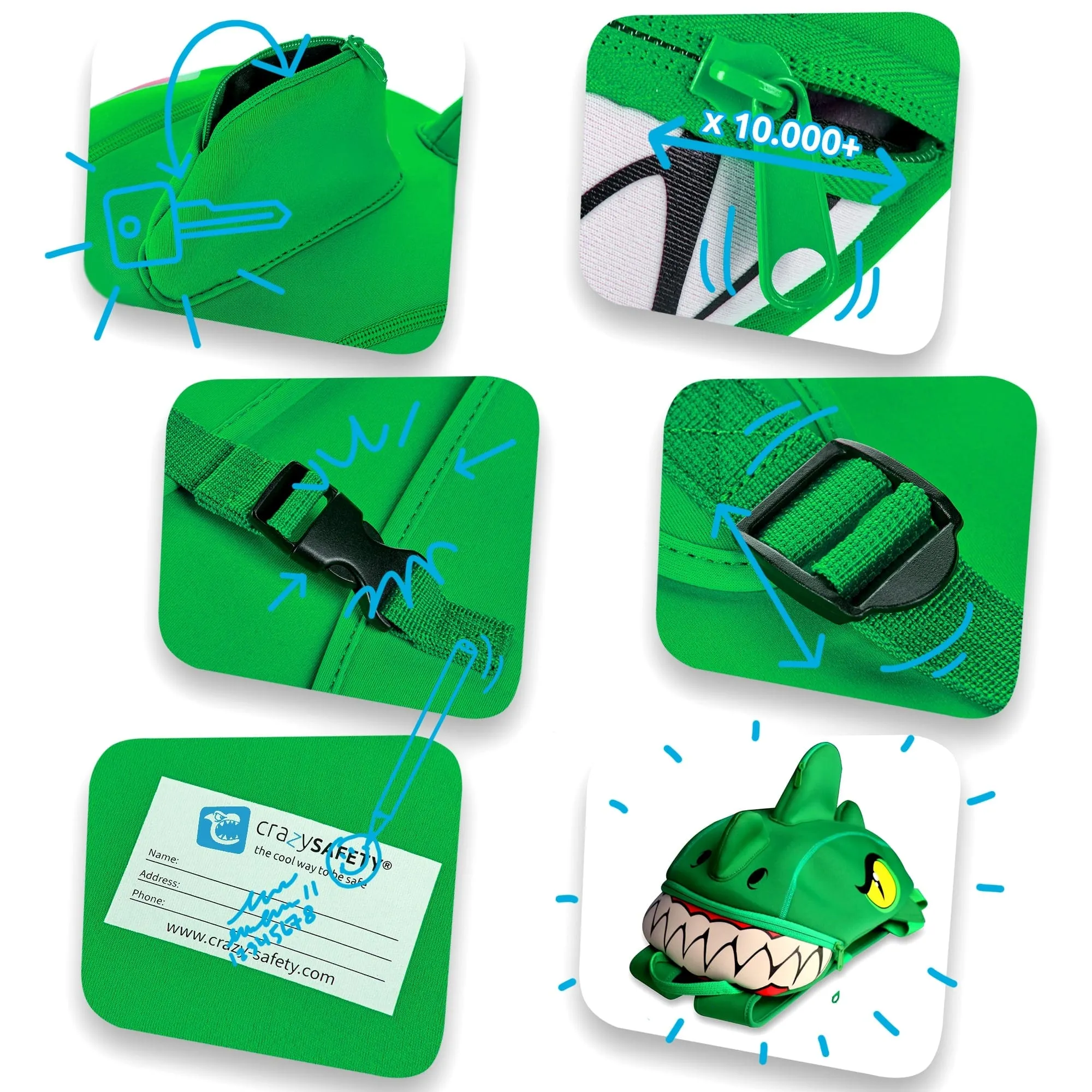 Crocodile backpack