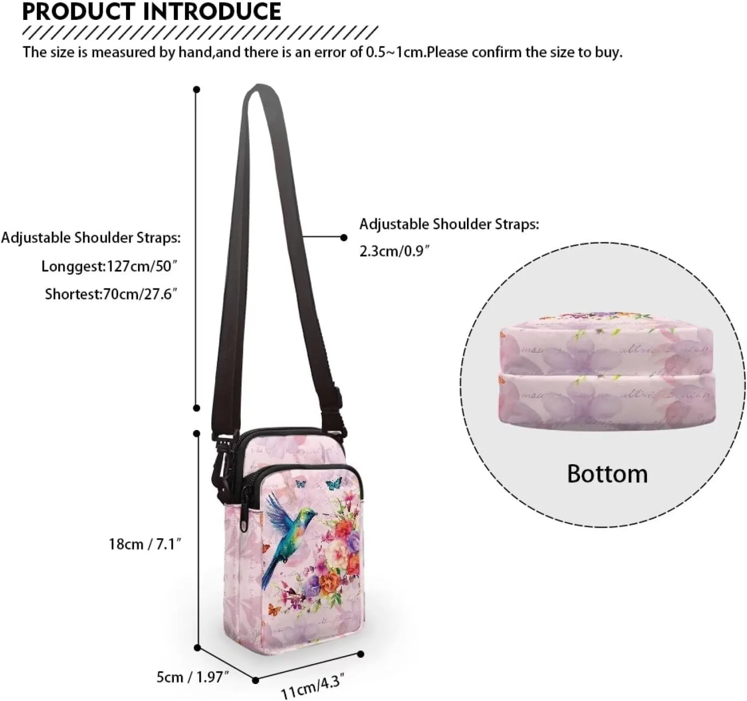 Crossbody Bag for Men Women Crossbody Travel Bag Cross Body Bag