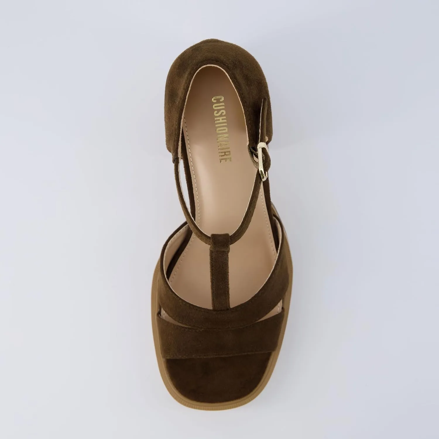 CUSHIONAIRE Women's Delano Mary Jane Platform Heels  Memory Foam, Wide Widths Available